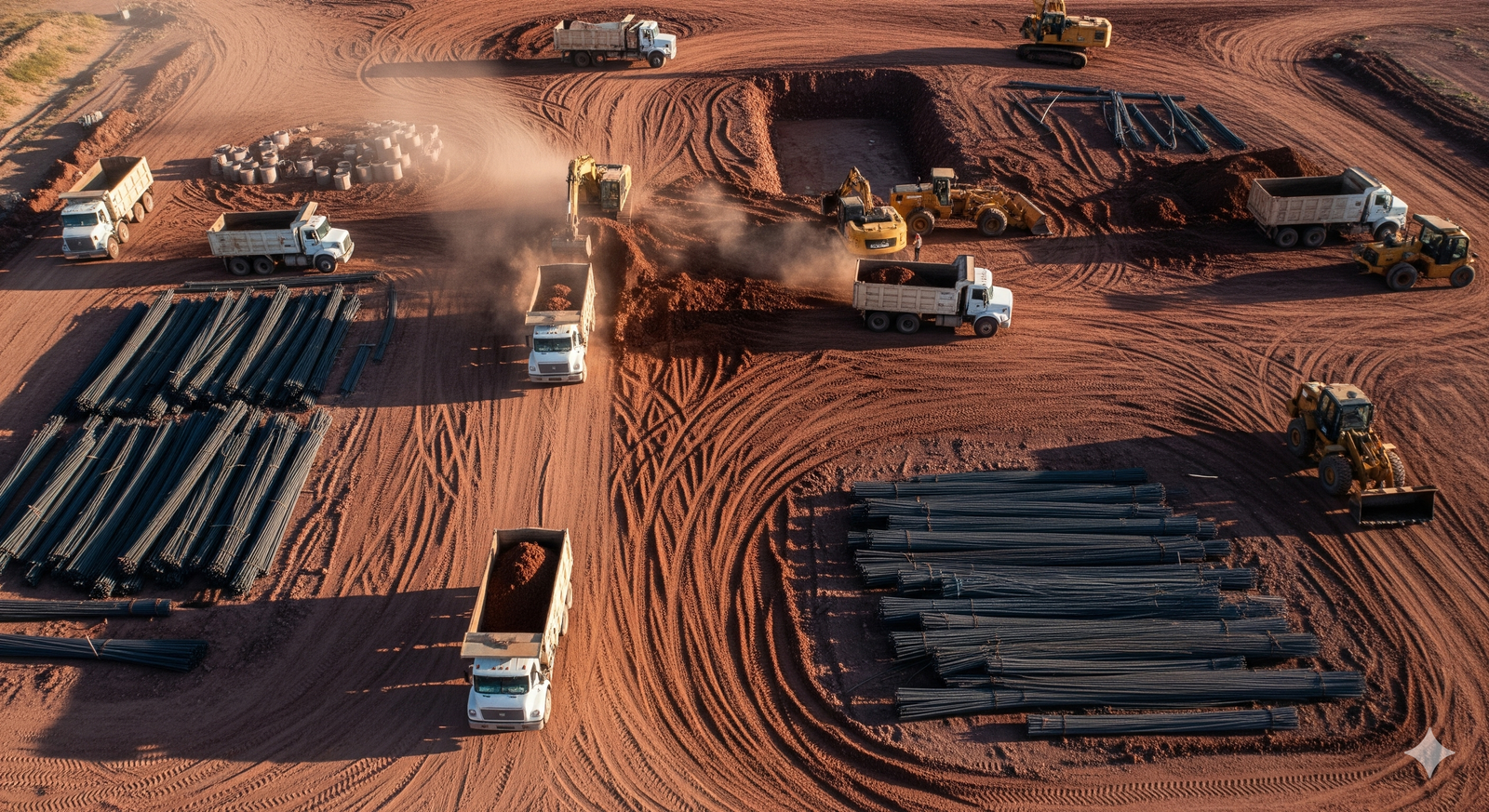 Antes: terreno sin levantar